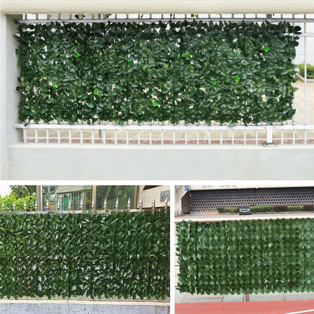 3Mx1M Artificial Faux Ivy Leaf Privacy Fence Screen Decor Panels Hedge Garden Outdoor Wall Cover Image 3