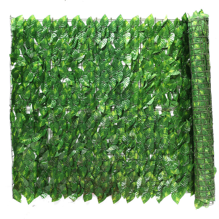 3Mx1M Artificial Faux Ivy Leaf Privacy Fence Screen Decor Panels Hedge Garden Outdoor Wall Cover Image 5