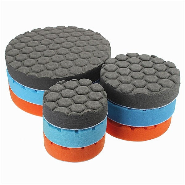 3pcs 4/5/7 Inch Buff Polishing Pad kit for Car Polisher Image 1