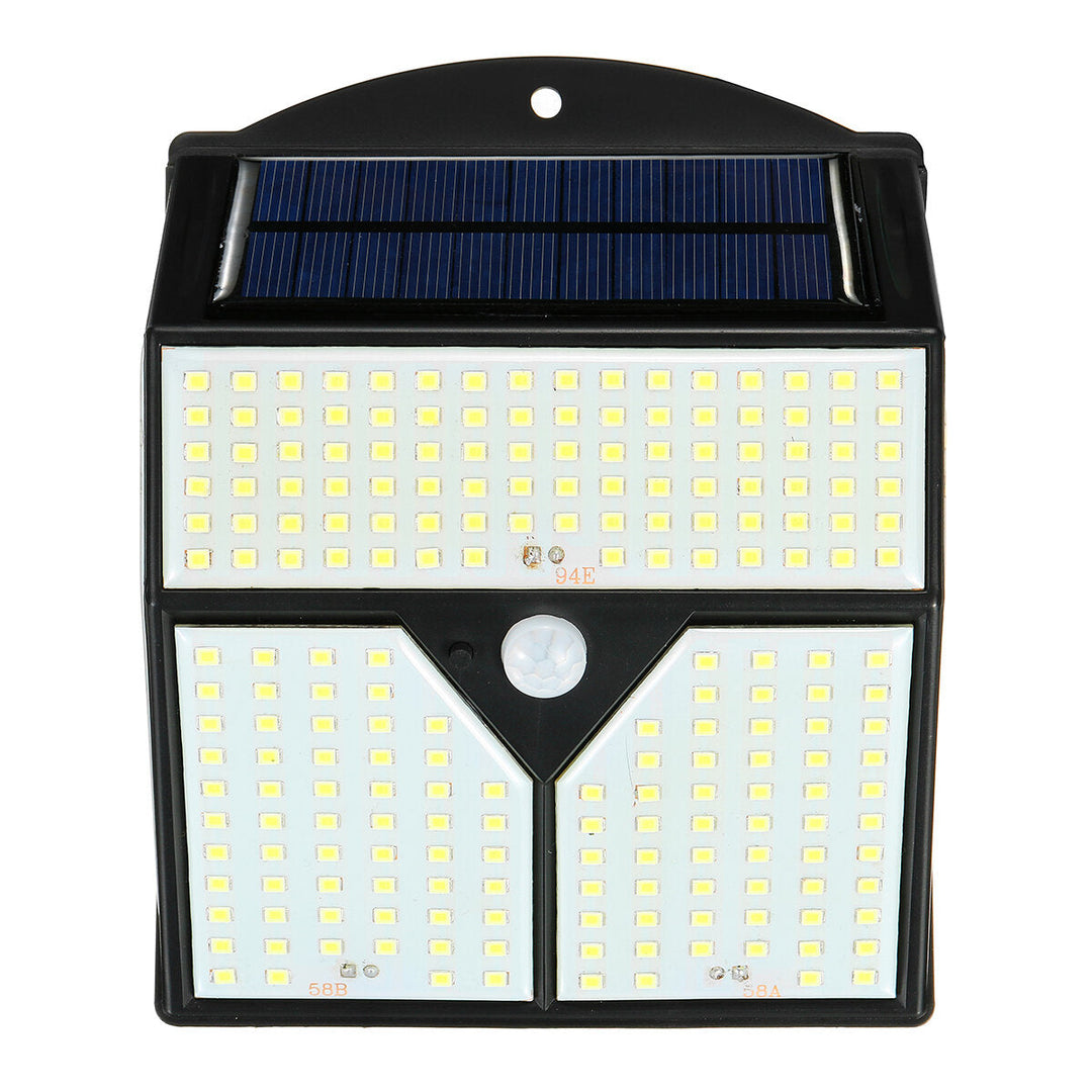 318LED Solar Light Infrared Motion Sensor Garden Security Wall Lamp for Outdoor Yard Patio Image 1