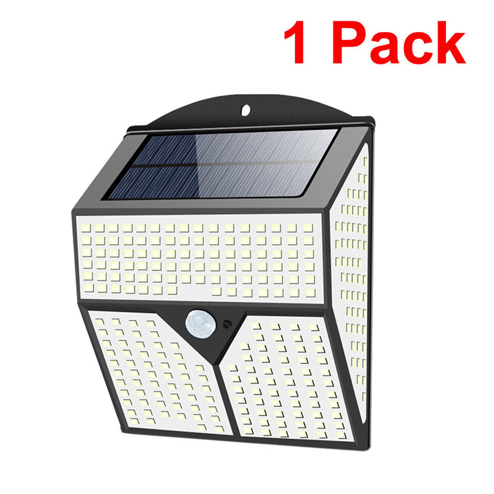 318LED Solar Light Infrared Motion Sensor Garden Security Wall Lamp for Outdoor Yard Patio Image 11