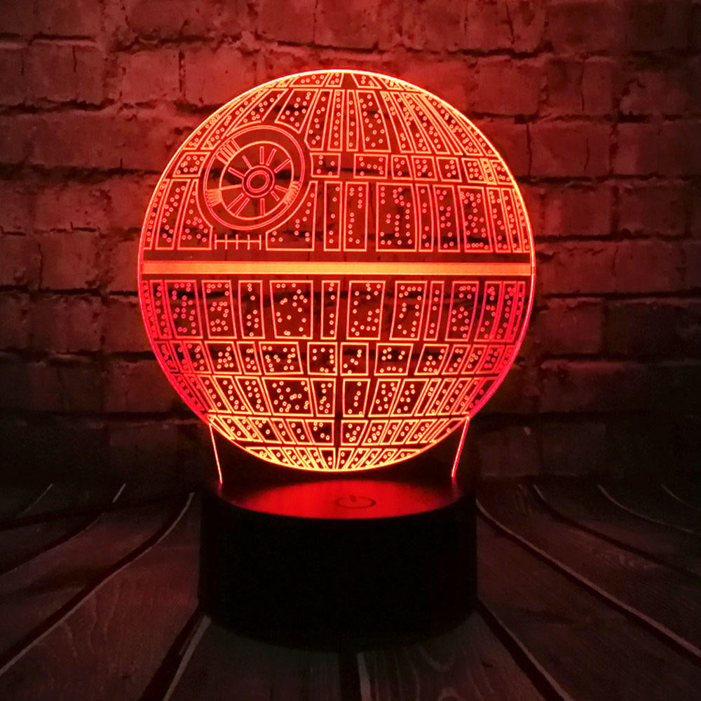 3D LED Table Lamp Death Star Colorful Ball Bulb Atmosphere Decoration Night Lights Novelties Toys Image 2