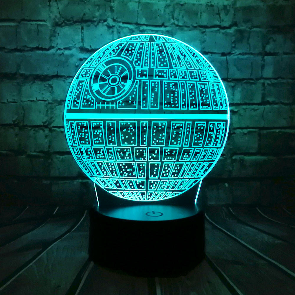 3D LED Table Lamp Death Star Colorful Ball Bulb Atmosphere Decoration Night Lights Novelties Toys Image 5