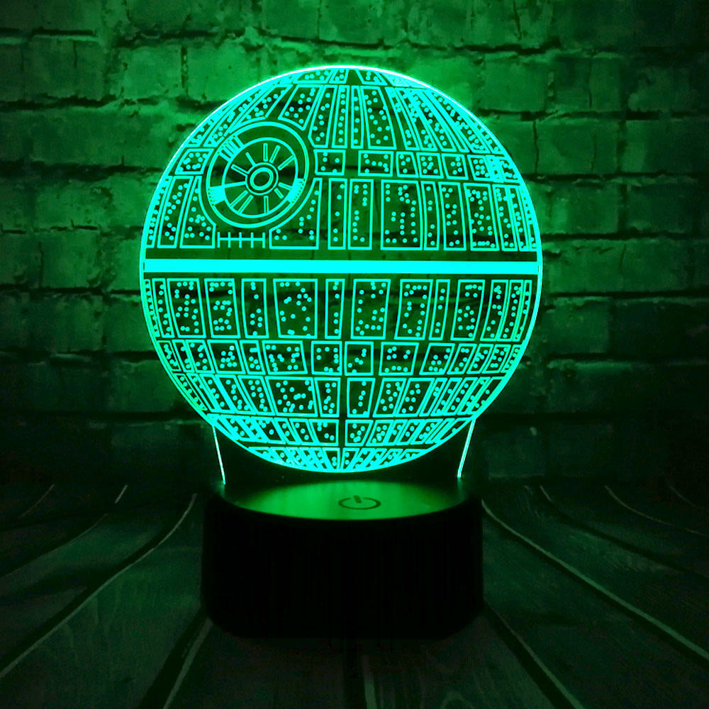 3D LED Table Lamp Death Star Colorful Ball Bulb Atmosphere Decoration Night Lights Novelties Toys Image 7