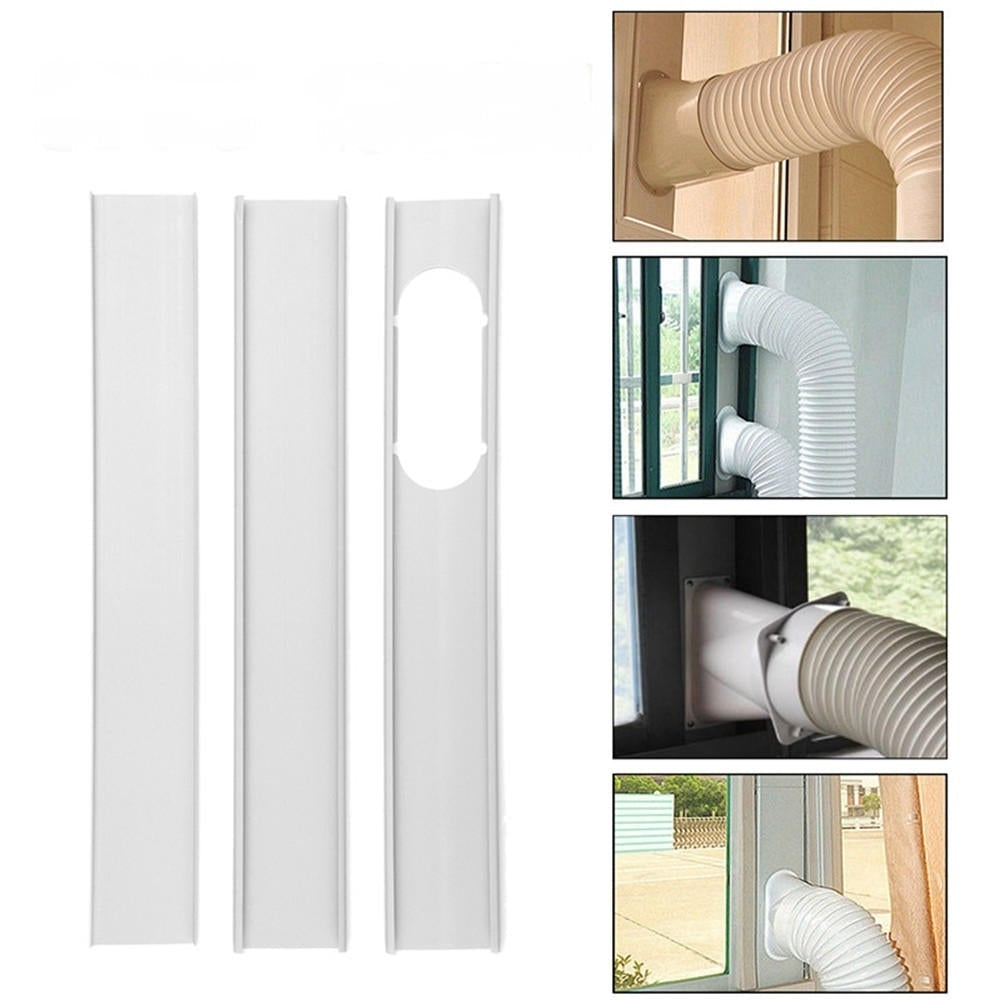 3pcs 1.9m Adjustable Window Slide Kit Plate Air Conditioner Wind Shield For Portable Air Conditioner Image 3