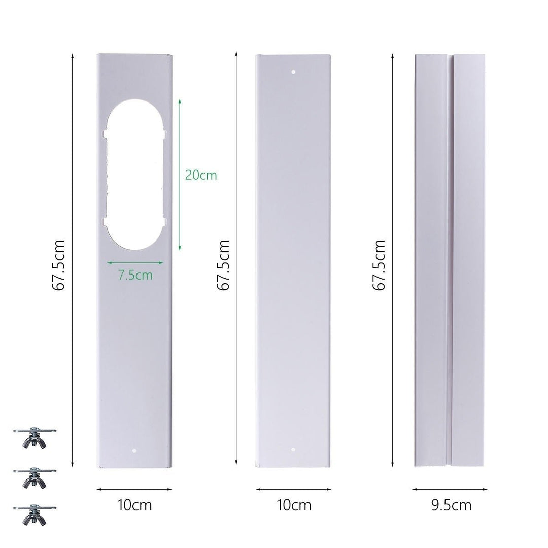 3Pcs 67.5-190cm Length Air Conditioner Wind Sheild Window Slide Kit Plate For Portable Air Conditioner Image 8