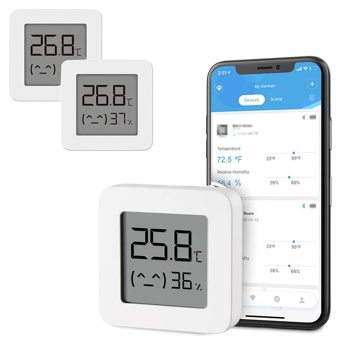 3PCS BT Bluetooth Thermometer 2 Wireless Smart Electric Digital Hygrometer Thermometer Work with Mijia APP Image 4