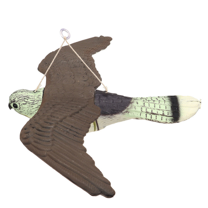 3D Hunting Decoy Flying Falcon Hawk Bird Artificial Flying Hawk Deterrent Scarer Garden Yard Hanging Repellent Pest Image 1