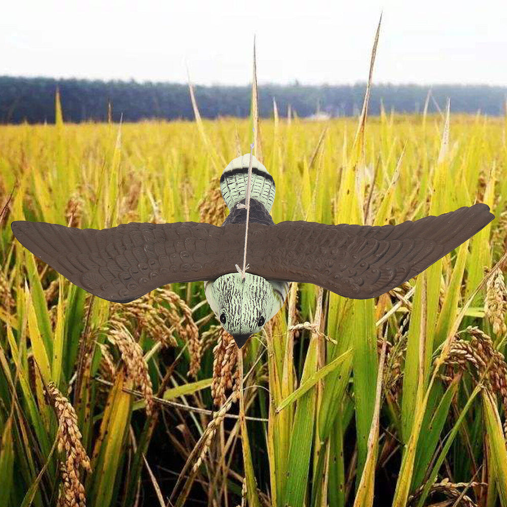 3D Hunting Decoy Flying Falcon Hawk Bird Artificial Flying Hawk Deterrent Scarer Garden Yard Hanging Repellent Pest Image 2