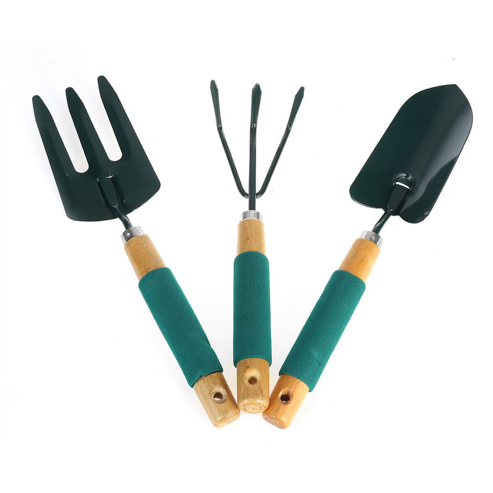 3Pcs Mini Gardening Plant Pot Gardening Tools Small Durable Shovel Rake Spade Set Tool Image 2