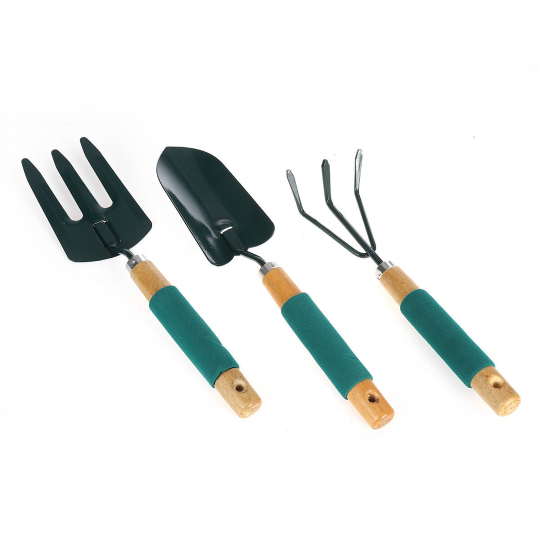 3Pcs Mini Gardening Plant Pot Gardening Tools Small Durable Shovel Rake Spade Set Tool Image 5