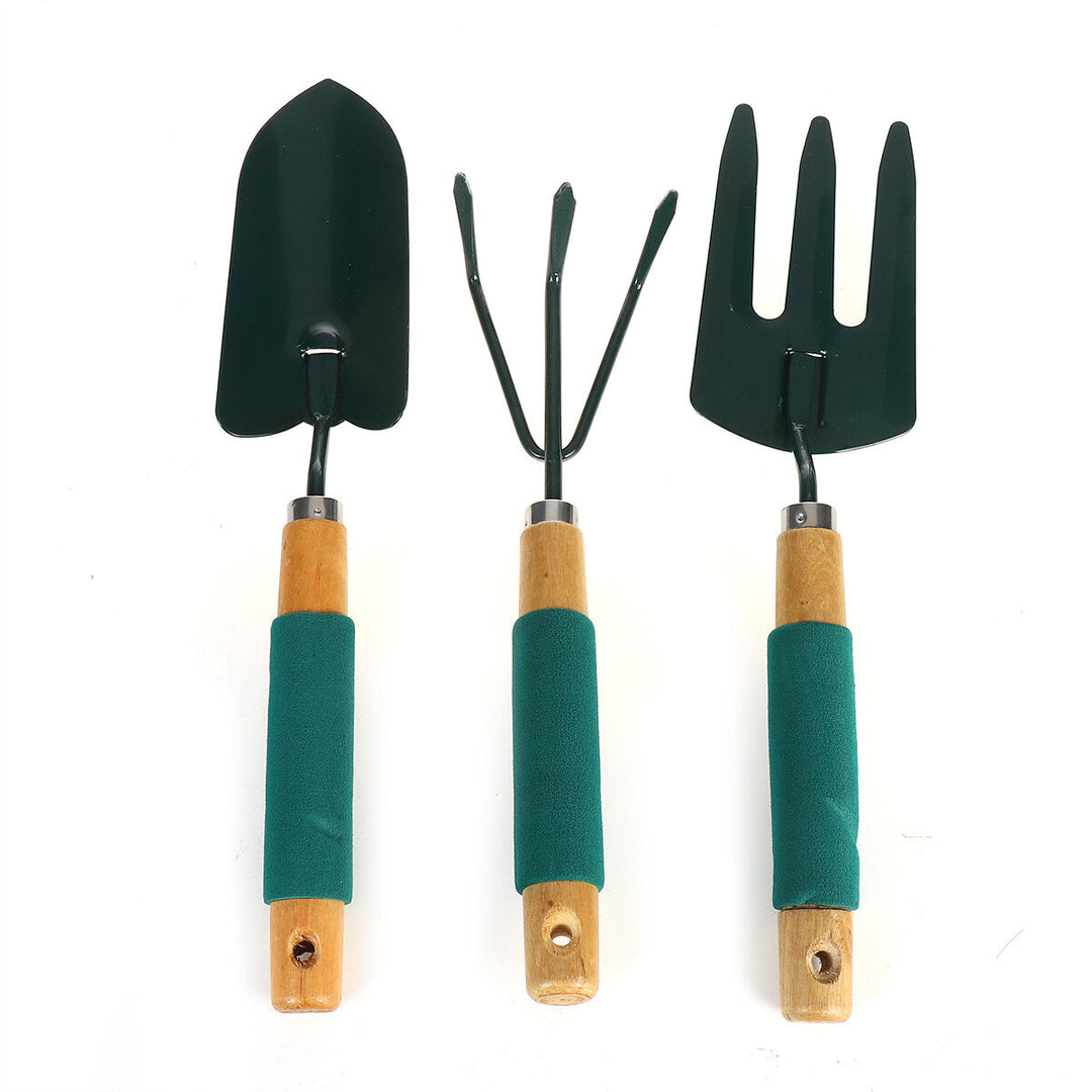 3Pcs Mini Gardening Plant Pot Gardening Tools Small Durable Shovel Rake Spade Set Tool Image 11