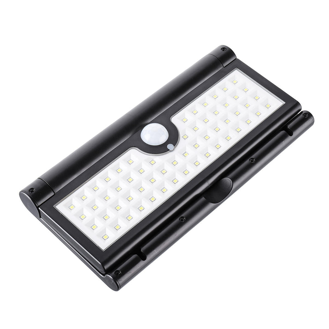 3W 58x LED Light Control and Human Induction Function Folding Solar Wall Work Light Image 4