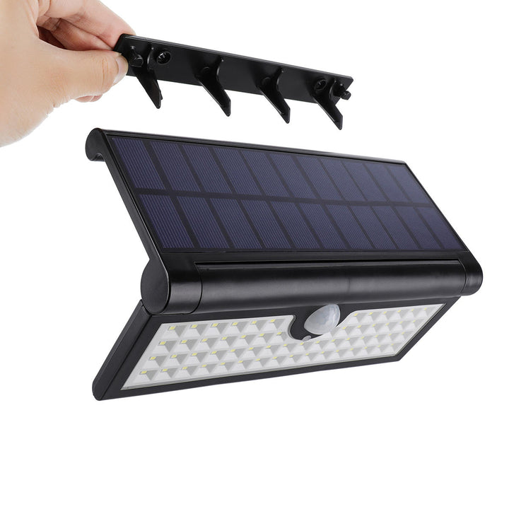 3W 58x LED Light Control and Human Induction Function Folding Solar Wall Work Light Image 6