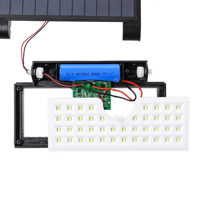 3W 58x LED Light Control and Human Induction Function Folding Solar Wall Work Light Image 7