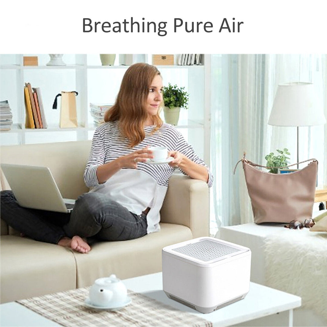 3W UV Sterilizing Air Purifier 458m/h Particle CADR 230m/h Formaldehyde CADR Low Noise for Home Office Image 9