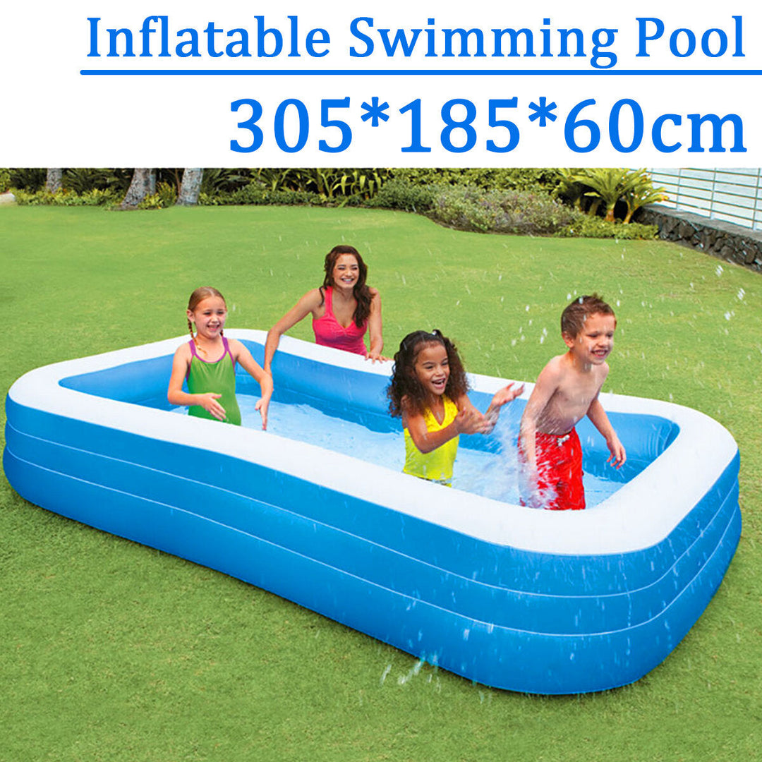 3~5Persons 300cm185cm60cm Inflatable Pool Summer Swimming Garden Outdoor Inflatable Swimming Pool For Children Adult Image 3