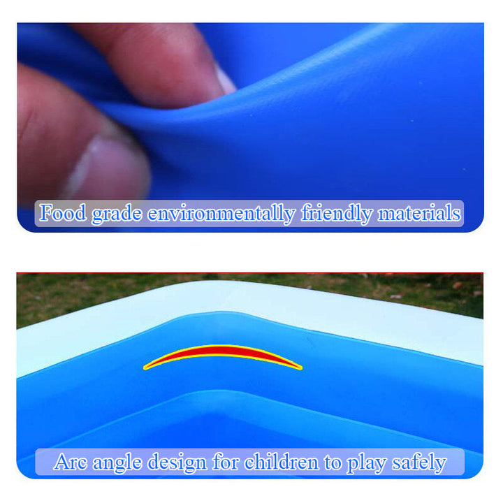 3~5Persons 300cm185cm60cm Inflatable Pool Summer Swimming Garden Outdoor Inflatable Swimming Pool For Children Adult Image 4