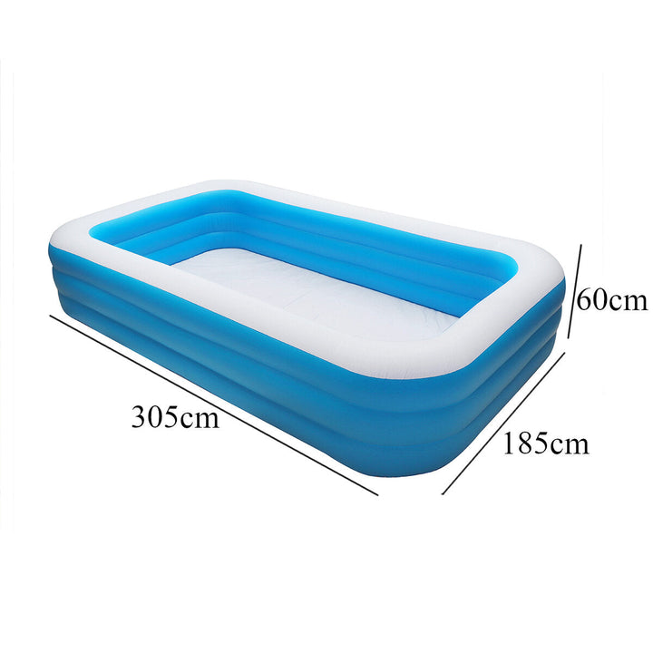 3~5Persons 300cm185cm60cm Inflatable Pool Summer Swimming Garden Outdoor Inflatable Swimming Pool For Children Adult Image 8