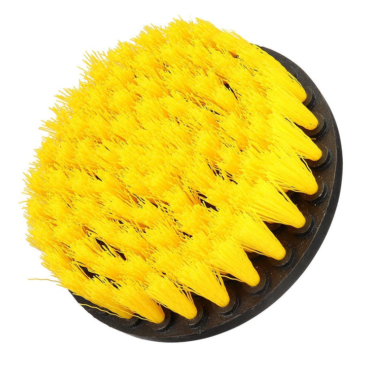 4.3 Inch Yellow Drill Cleaning Brush Powered Scrub for Shower Tub Tile Carpet Image 3