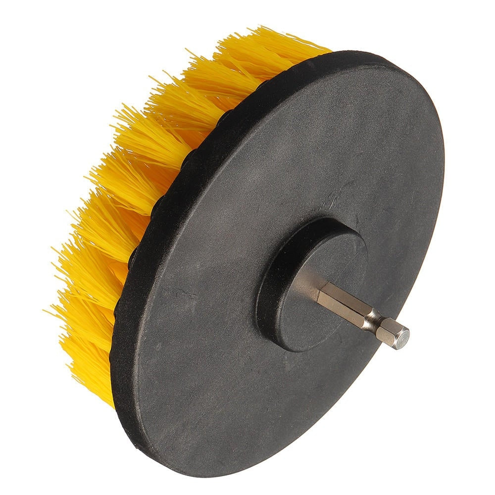 4.3 Inch Yellow Drill Cleaning Brush Powered Scrub for Shower Tub Tile Carpet Image 5