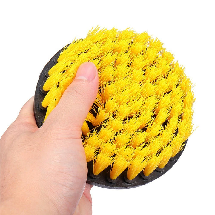 4.3 Inch Yellow Drill Cleaning Brush Powered Scrub for Shower Tub Tile Carpet Image 8