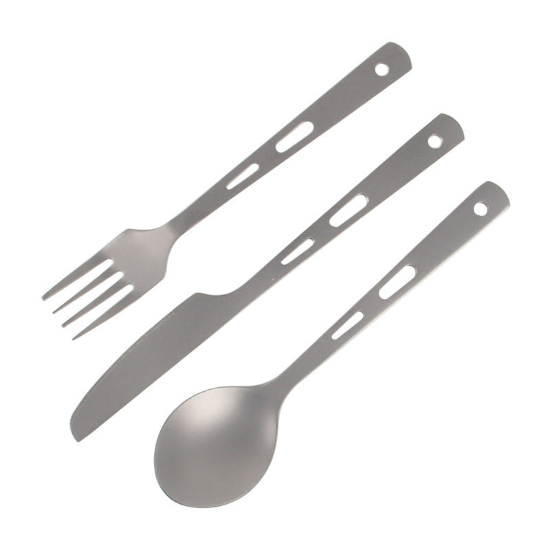 3pcs/set Cutlery Set Ultra Lightweight Knife Fork Spoon for Home Use Travel Camping Picnic Cutlery Set Image 1