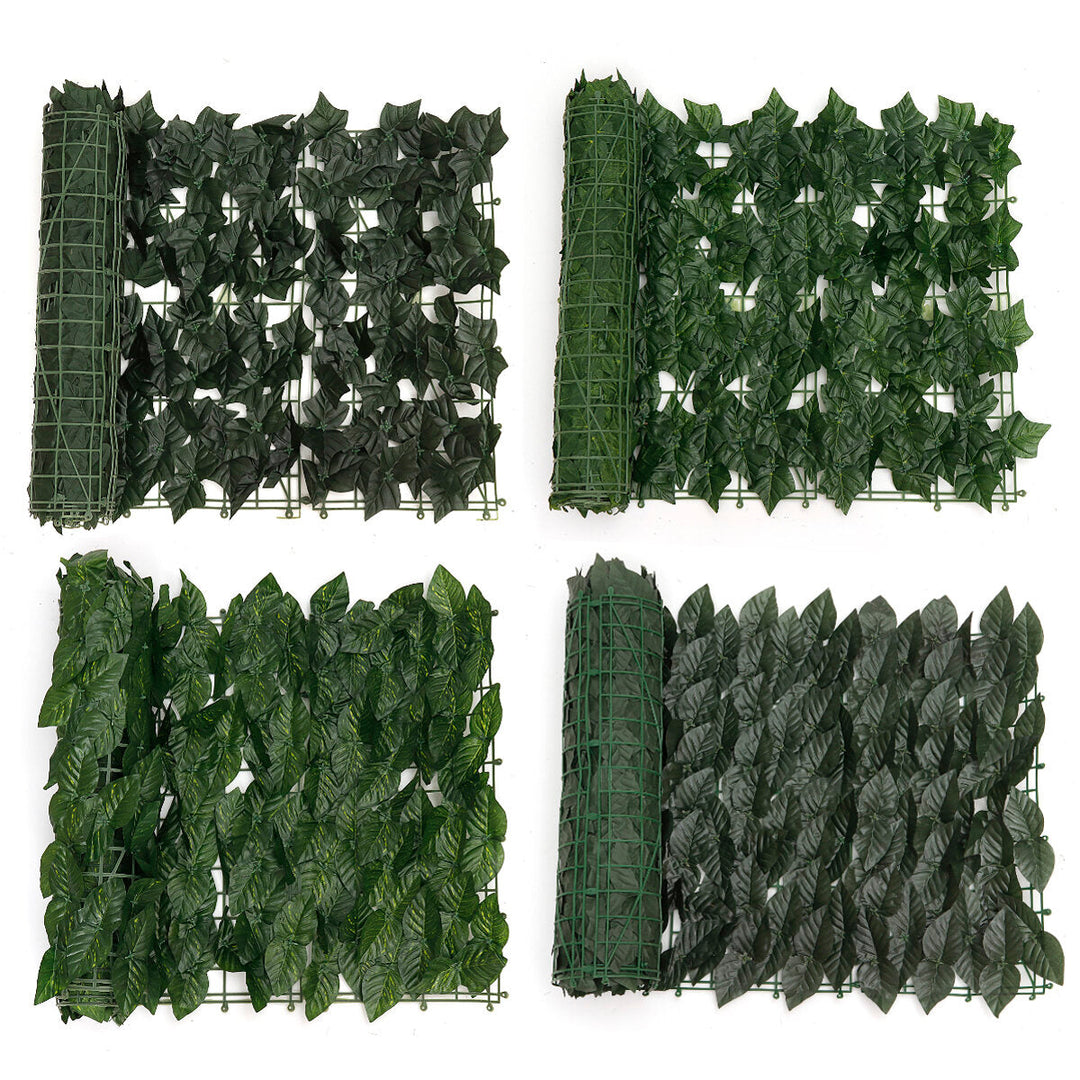 3X0.5M Artificial Faux Ivy Leaf Privacy Fence Screen Hedge Decor Panels Garden Outdoor Image 1