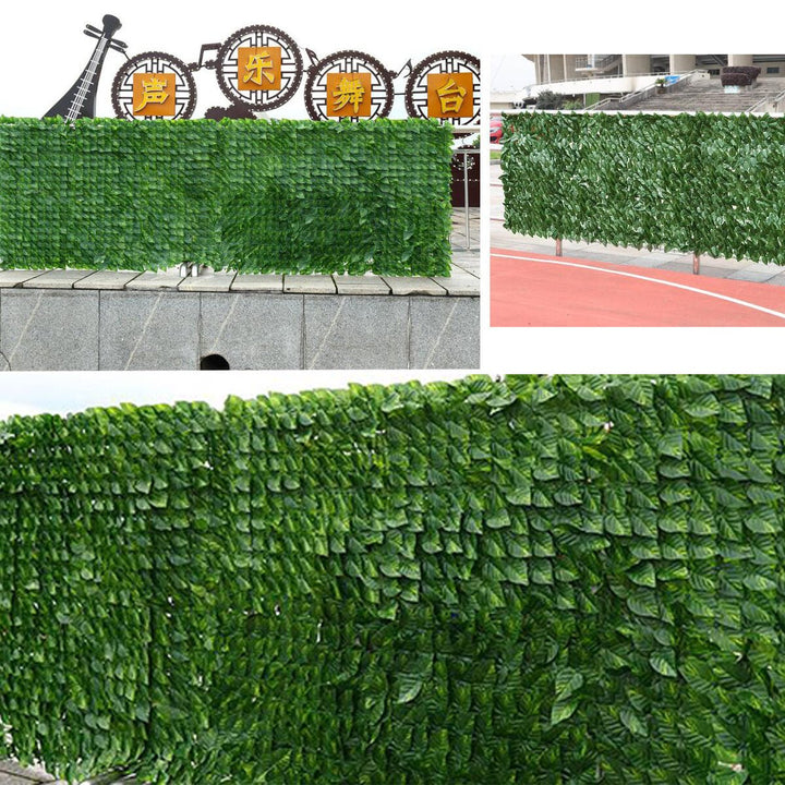 3x1M Outdoor Artificial Faux Ivy Leaf Privacy Fence Screen Decor Panels Hedge Garden Wall Cover Image 4