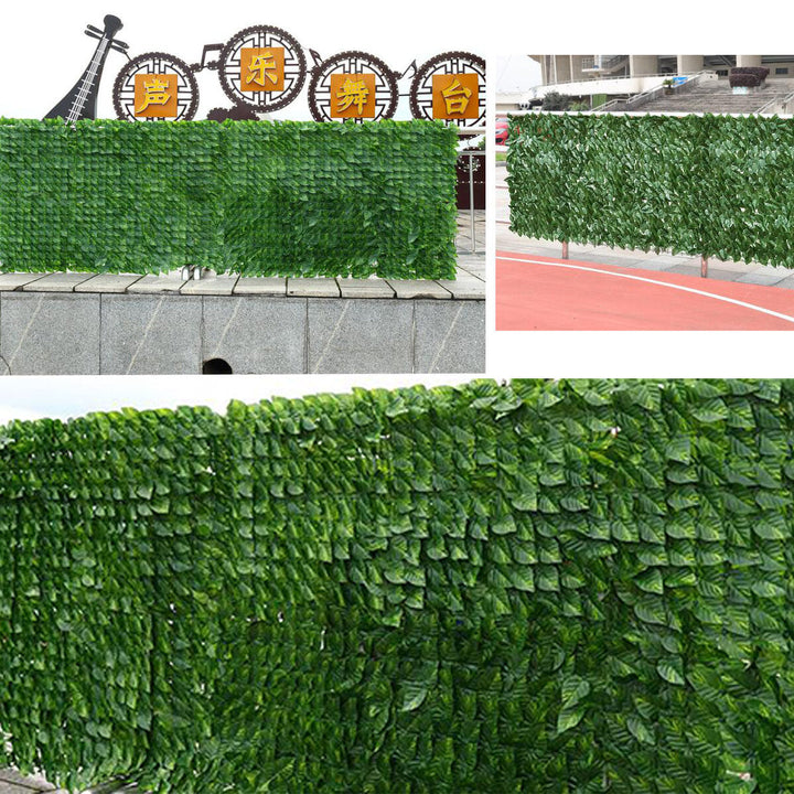 3x1M Outdoor Artificial Faux Ivy Leaf Privacy Fence Screen Decor Panels Hedge Garden Wall Cover Image 4