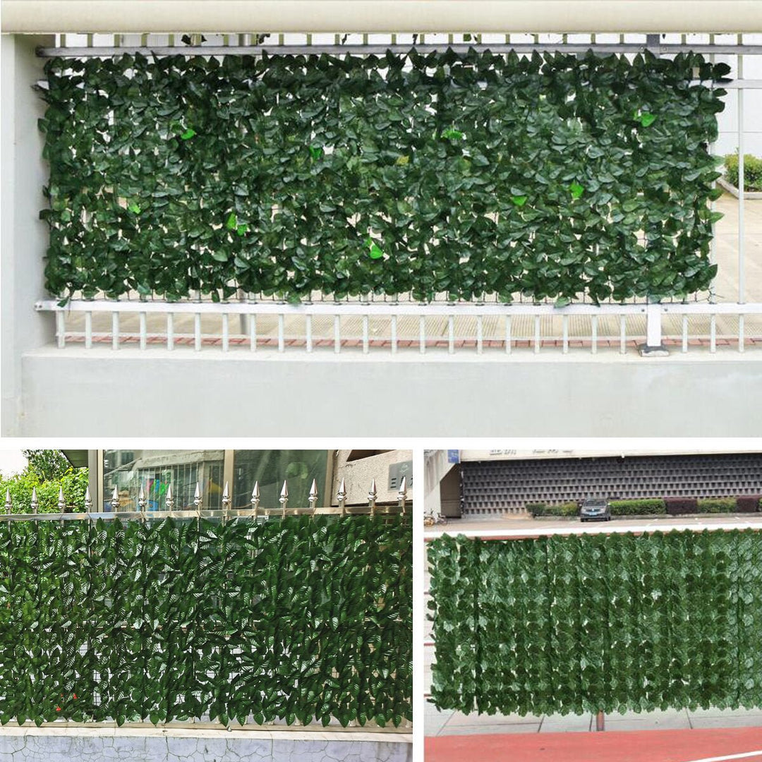 3x1M Outdoor Artificial Faux Ivy Leaf Privacy Fence Screen Decor Panels Hedge Garden Wall Cover Image 5