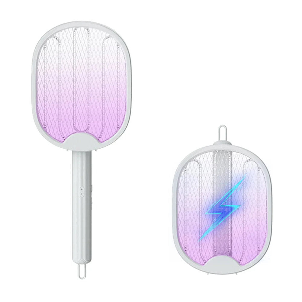 4-in-1 Foldable Electric Mosquito Swatter with UV Light, USB Rechargeable, 5W Power, Dual Safety Switch for Home and Image 1