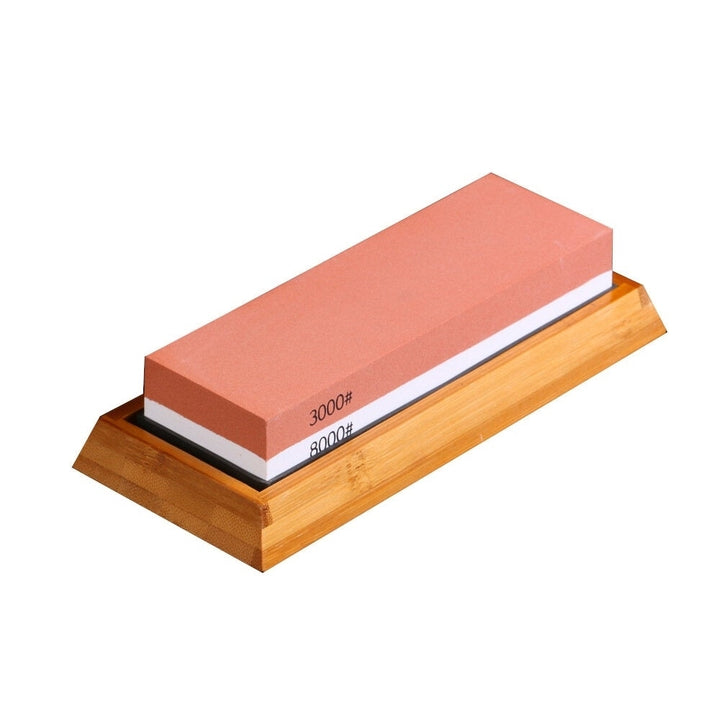 400/1000 3000/8000 Double-Sided Sharpening Stone Whetstone Cutter Holder Aid Swing with Non-Slip Base and Guide Image 7