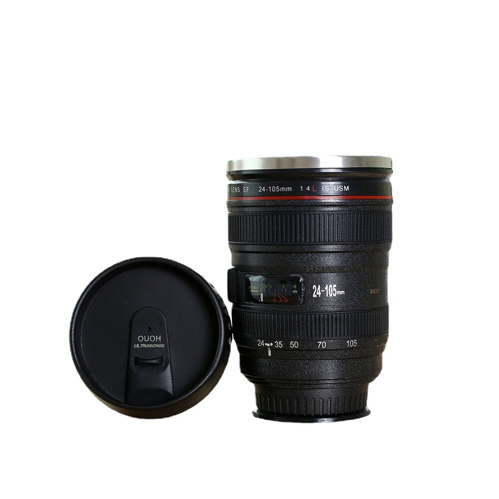 400ML Camera Lens Coffee Mug Stainless Steel Water Cup Photographer Gift Coffee Cup with Sucker for Camping Travel Image 8