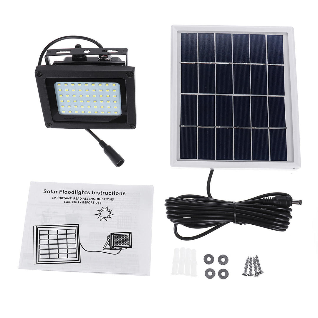 400LM 54 LED Solar Sensor Flood Light Remote Control Outdoor Security Lamp 2200mAh IP65 Waterproof Light Image 12