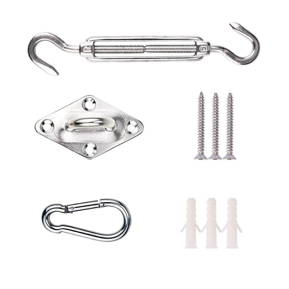 42PCS Awning Accessories Sunshade Sail Stainless Steel Hardware Kit Easy to Install Image 2