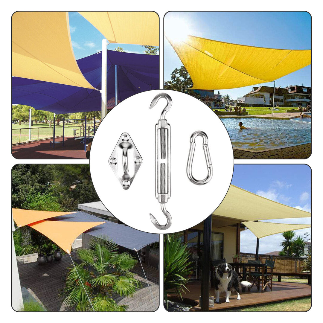 42PCS Awning Accessories Sunshade Sail Stainless Steel Hardware Kit Easy to Install Image 7