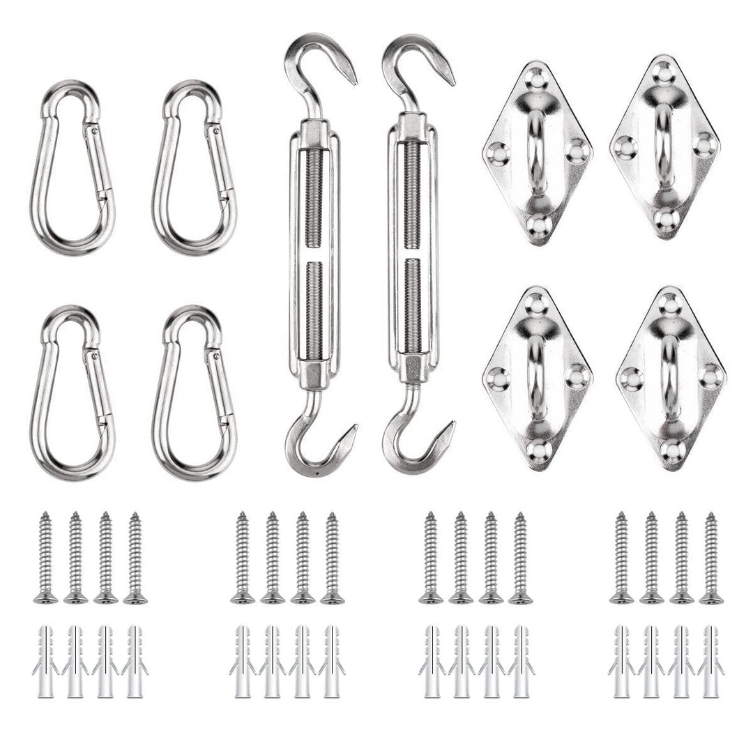 42PCS Awning Accessories Sunshade Sail Stainless Steel Hardware Kit Easy to Install Image 9