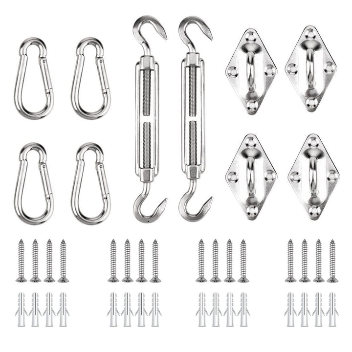 42PCS Awning Accessories Sunshade Sail Stainless Steel Hardware Kit Easy to Install Image 9