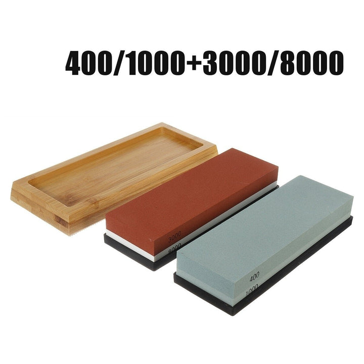 400/1000 400/1000 3000/8000 Grit Sharpening Whetstone Doublesided Sharpener Set Image 9