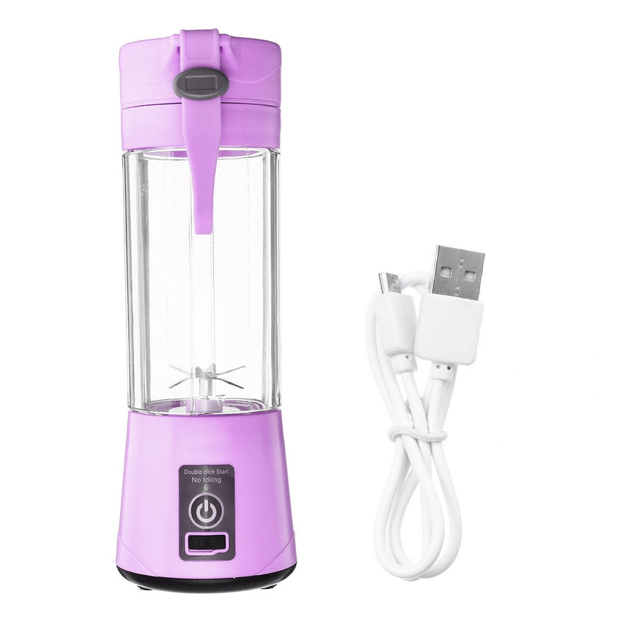 400ml 1800mA Mixer Maker Fruit Blender Shaker Bottle USB Rechargeable 6 Blade DIY Juicer Camping Picnic Image 1