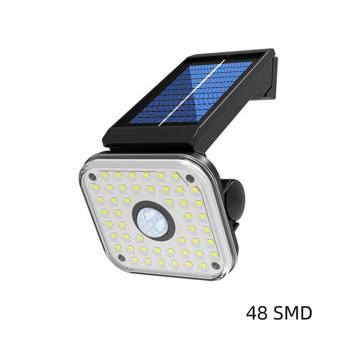 45SMD/54SMD/54COB Solar Light Light+Motion Sensor 3 Modes Security Wall Lamp IP65 Waterproof Outdoor Image 1