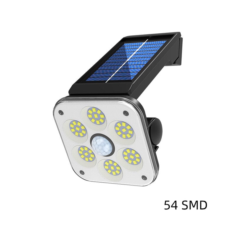 45SMD/54SMD/54COB Solar Light Light+Motion Sensor 3 Modes Security Wall Lamp IP65 Waterproof Outdoor Image 1