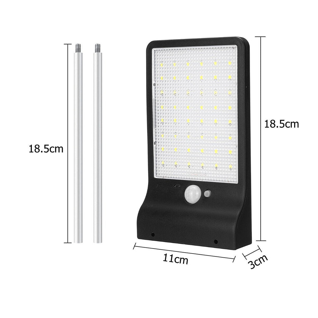 48 LED Solar Light Waterproof Human Body Induction PIR Motion Sensor Outdoor Garden Wall Fence Lamp With/Without Image 9