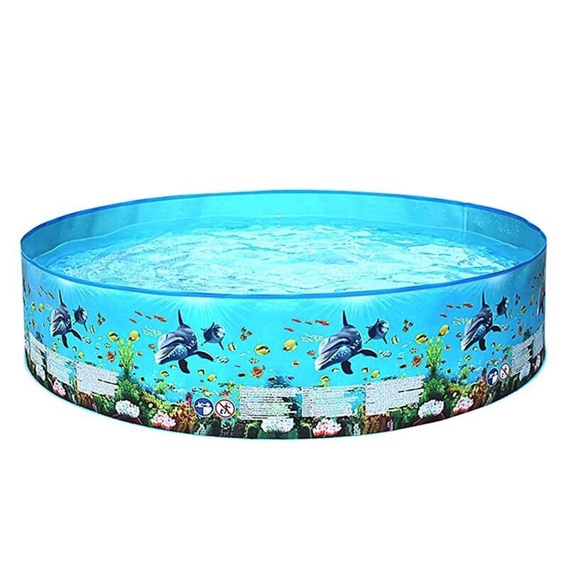 4ft-8ft Family Swimming Pool Garden Outdoor Summer Kids Paddling Pools No Inflation Pool Image 1