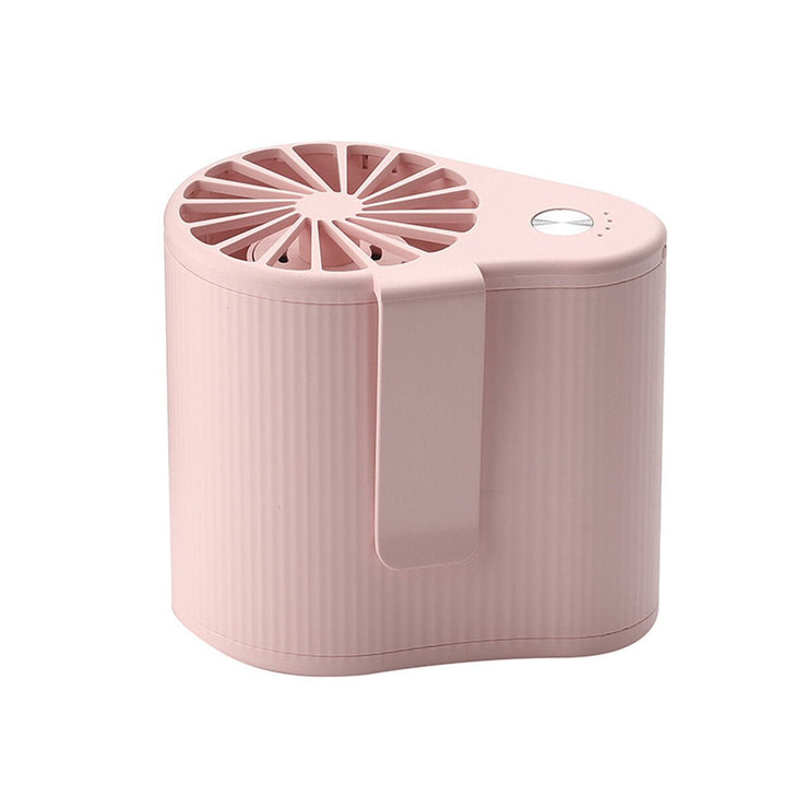 4W Waist Hanging Fan USB Rechargeable 3 Modes Mini Air Conditioner Fan Camping Travel Office Image 9