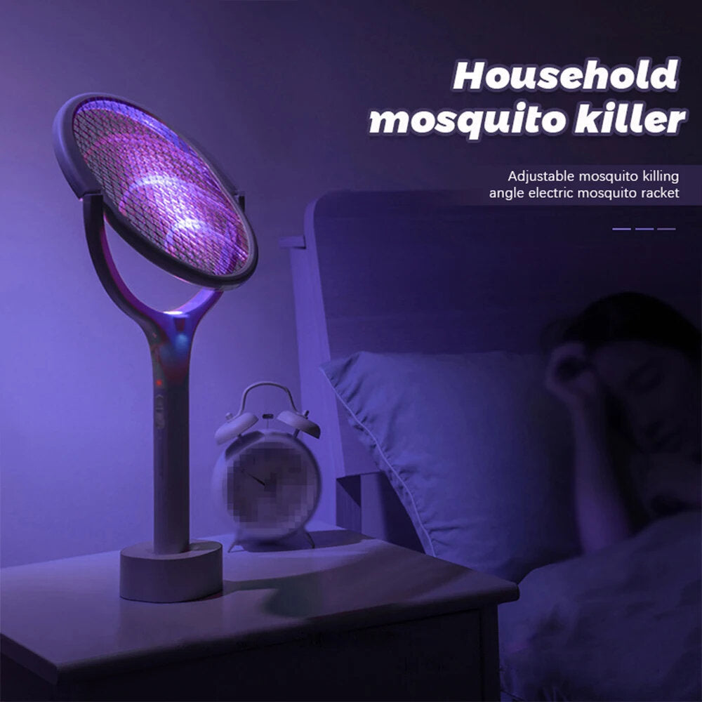 5-in-1 Multifunctional Mosquito Killer Lamp - 3500V Bug Zapper, Rechargeable Fly Swatter with USB Charging,DTTT Image 5