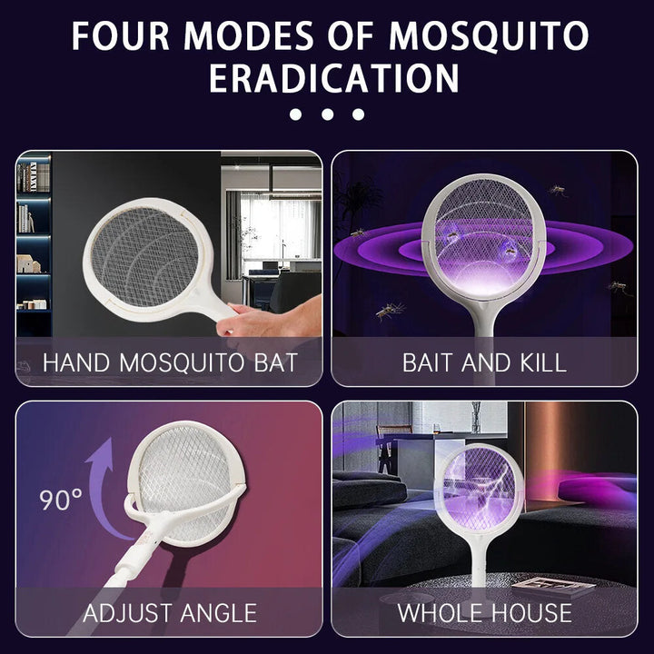 5-in-1 Multifunctional Mosquito Killer Lamp - 3500V Bug Zapper, Rechargeable Fly Swatter with USB Charging,DTTT Image 8