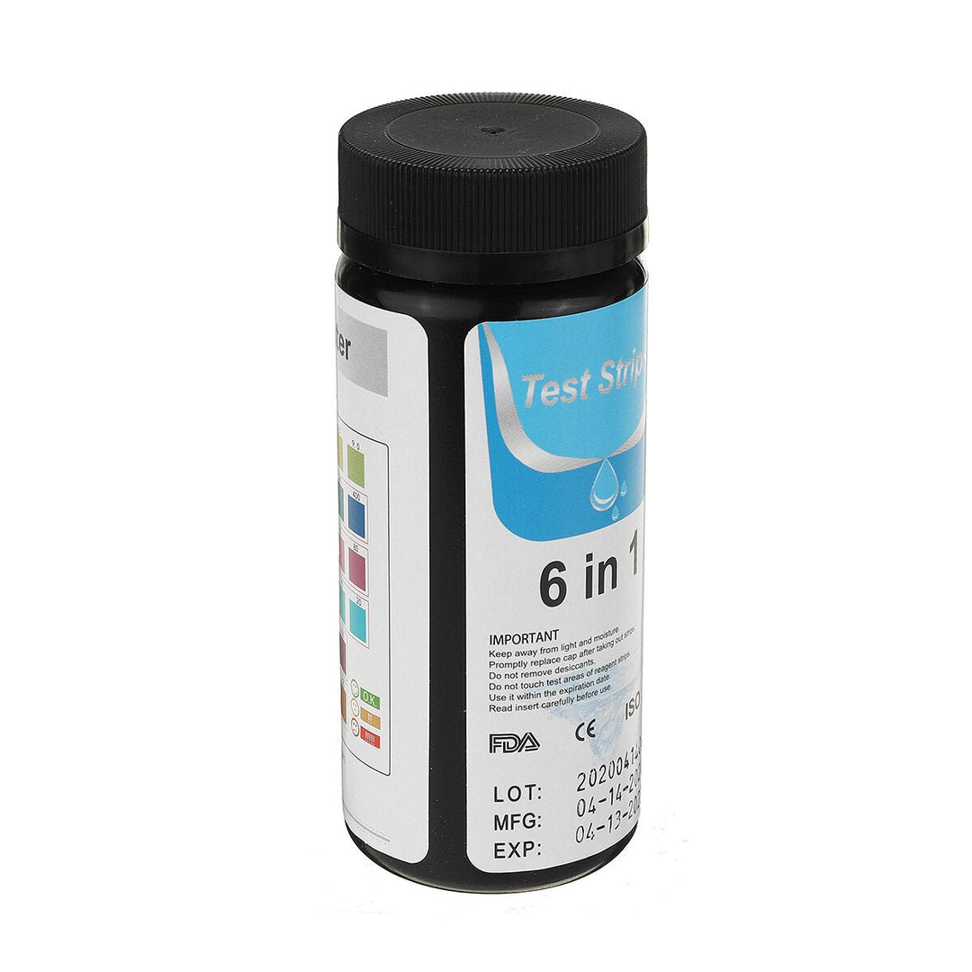 50/100pcs 6 In 1 Swimming Pool PH Test Strips Paper Residual Chlorine PH Value Alkalinity Water Quality Tester Image 4