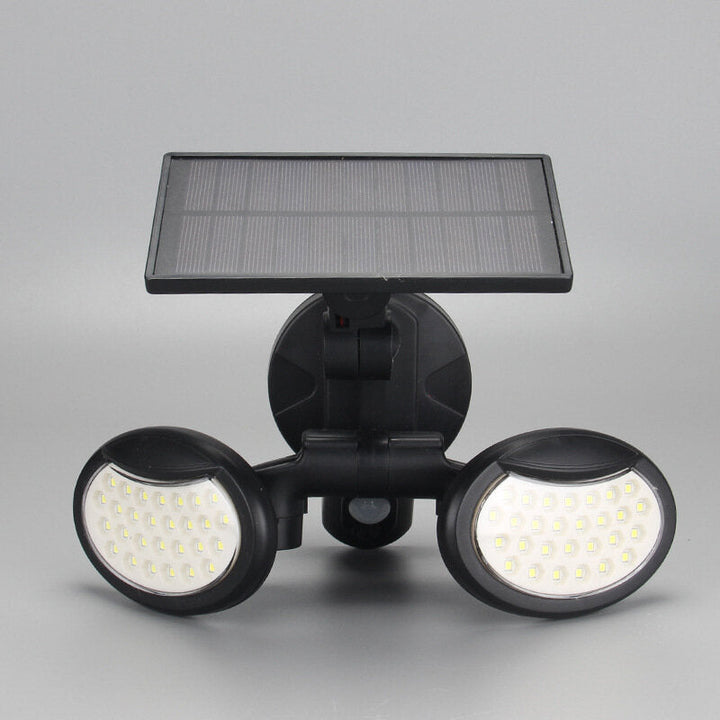 56/78LED Solar Powered PIR Motion Sensor Light Angle Adjustable Outdoor Garden Wall Light Image 2